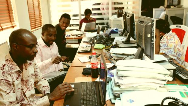 Office Workers In Lagos Everglow
